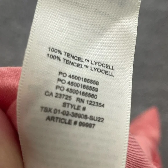 Babaton | Aritzia | Tencel Lyocell Coral Button Down Shirt Small - Picture 6 of 6